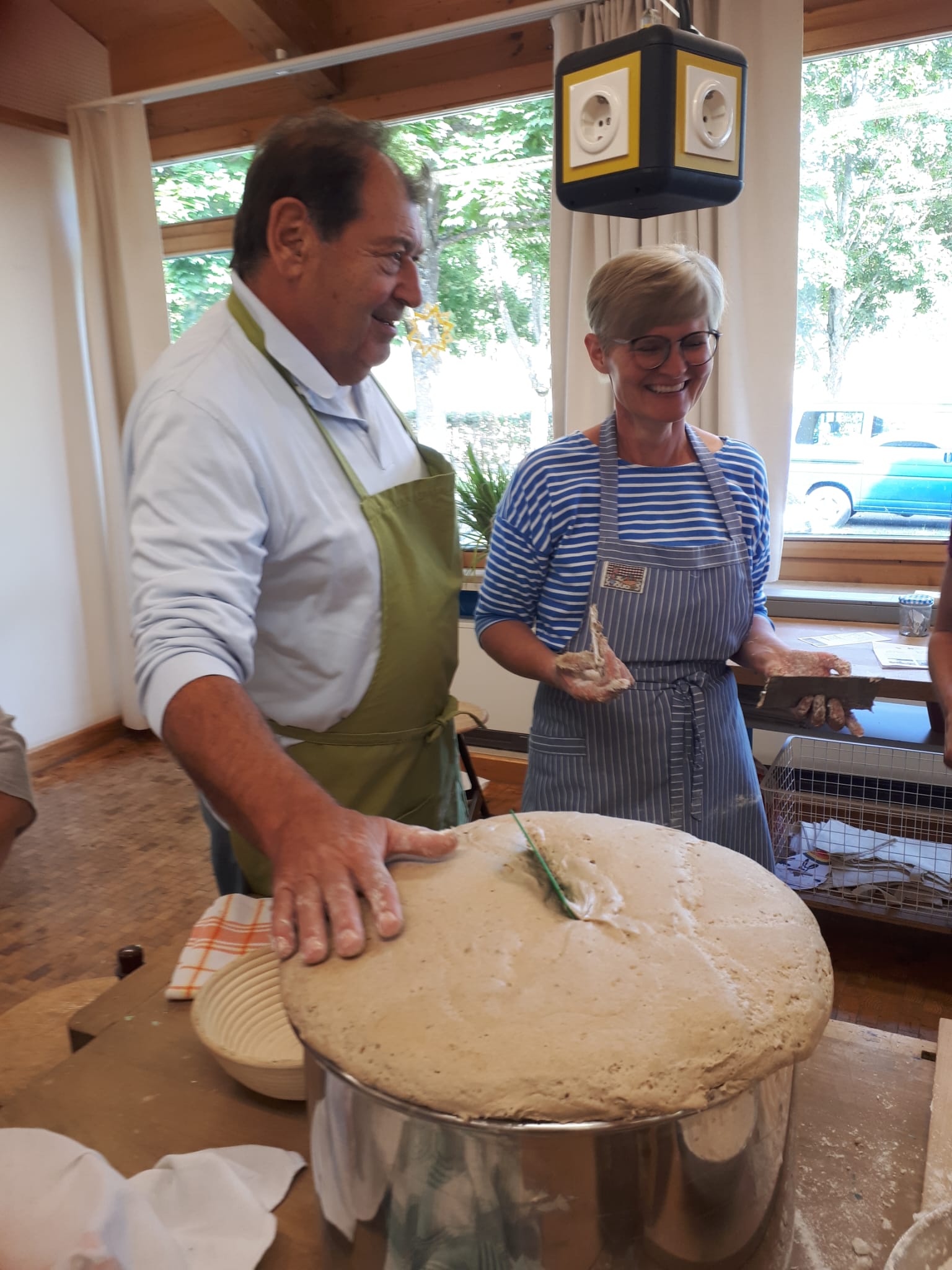 Brotbackseminar in Aktion